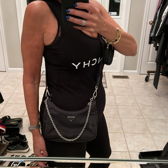 Prada re edition cross body bag in black nylon - Picture 5 of 7